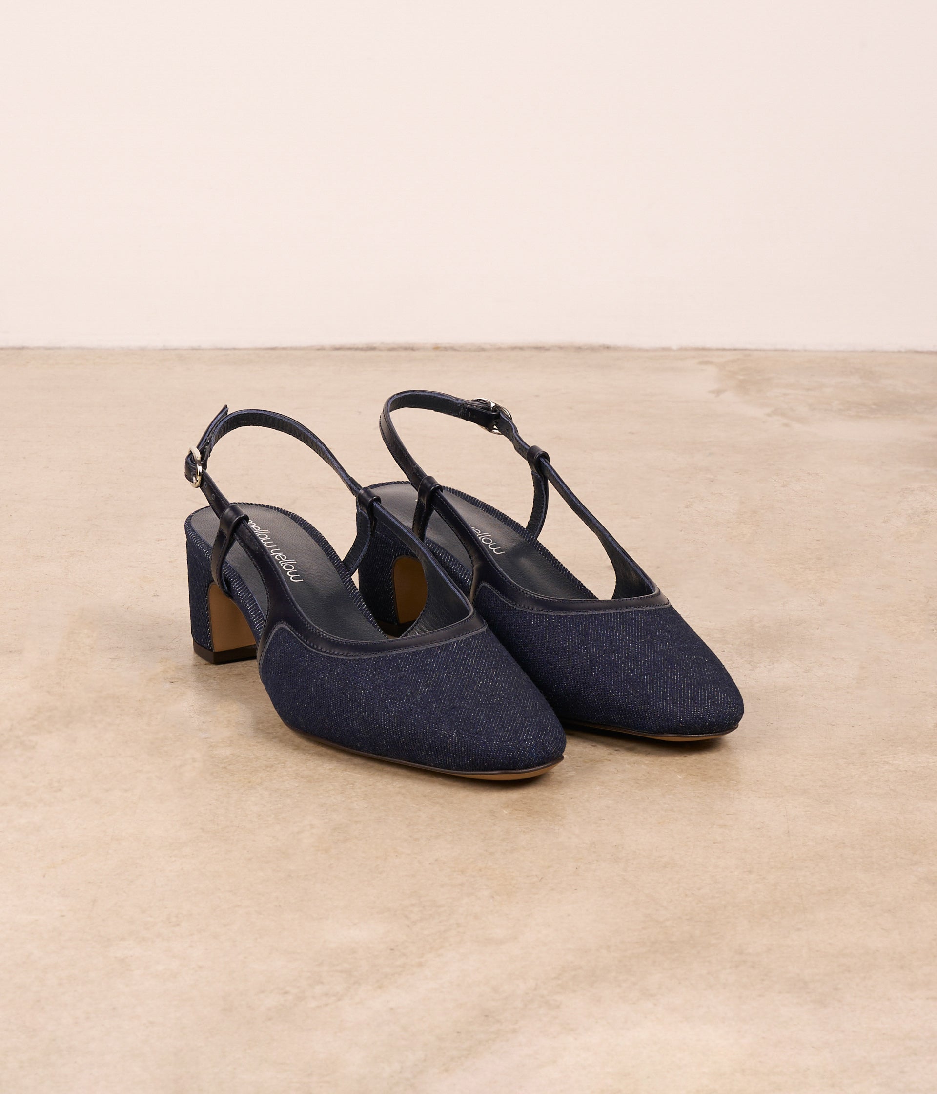 Slingbacks denim bleu Marion