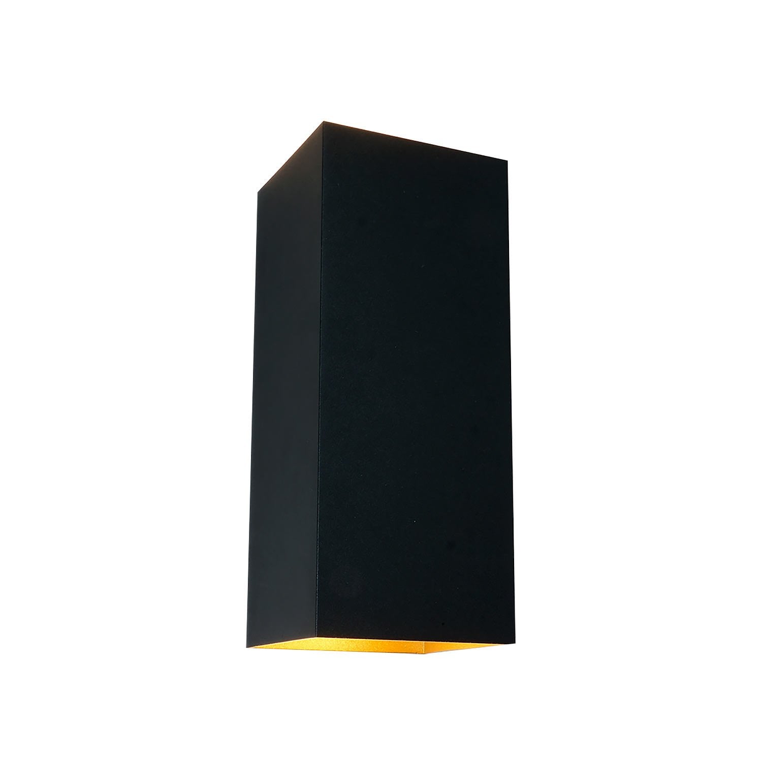 Artdelight wandlamp Dante - 2 lichts - 9 x 24  cm - zwart goud