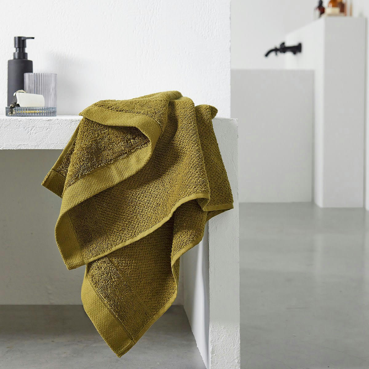 BIO ORGANIC - Maxi drap de bain uni en Coton Bronze 90x150 cm