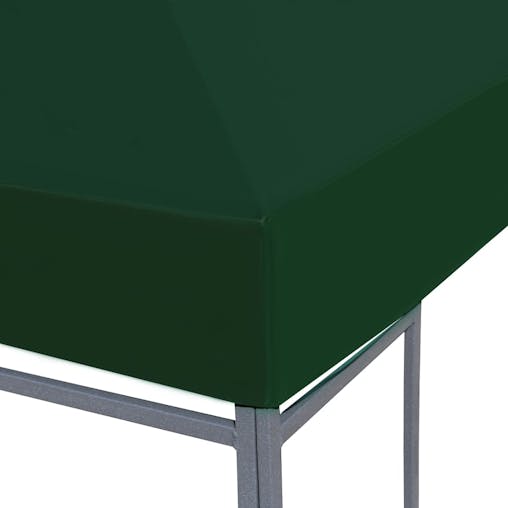 NNEVL Gazebo Top Cover 310 g/m&sup2; 3x3 m Green