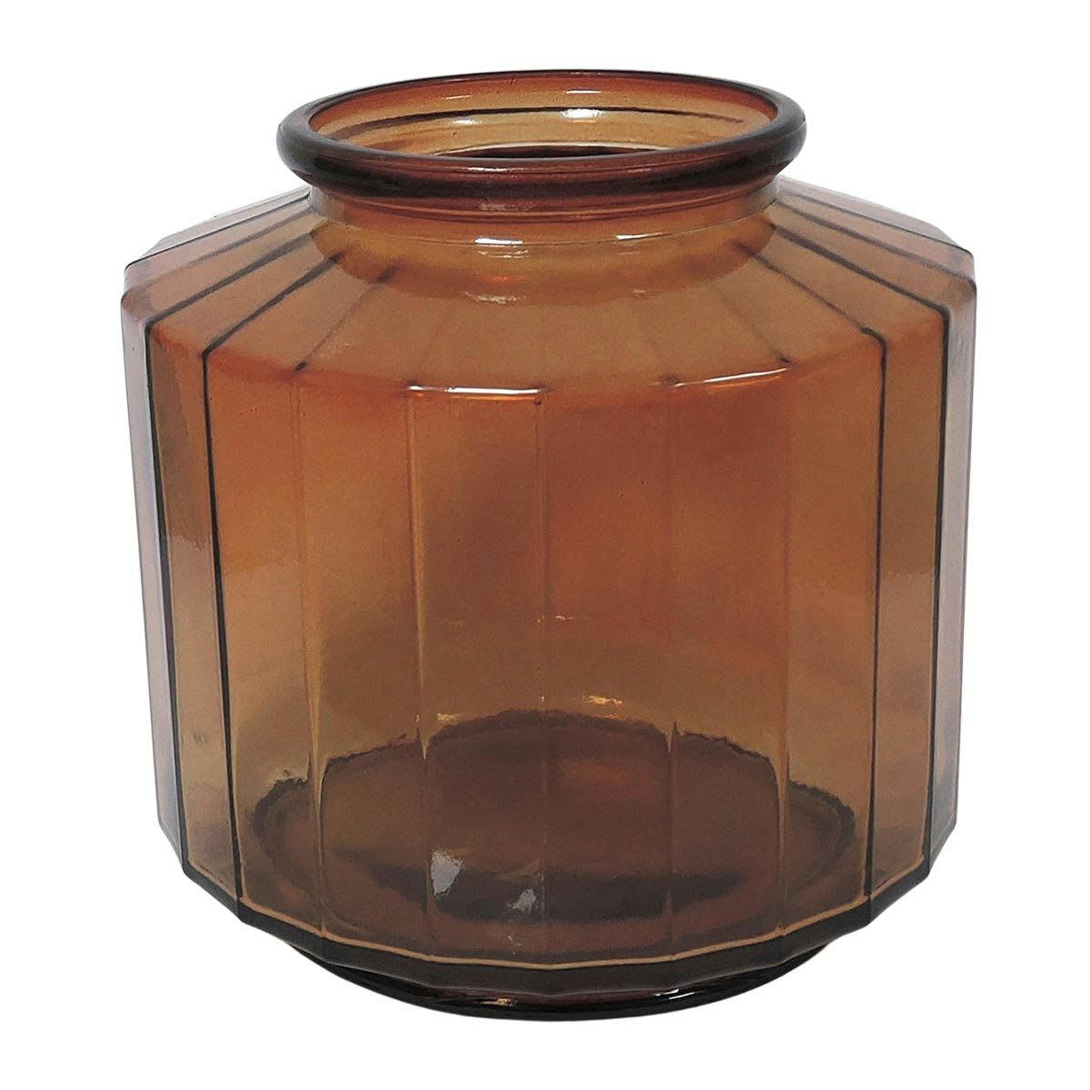 - Vase façon bonbonnière facetté