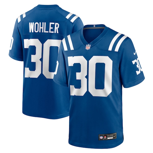 Hunter Wohler Indianapolis Colts Nike Team Game Jersey -  Royal