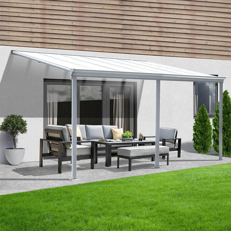 HOME DELUXE terrasoverkapping SOLIS wit 564 / 557 x 303 / 300 x 278 / 226 cm
