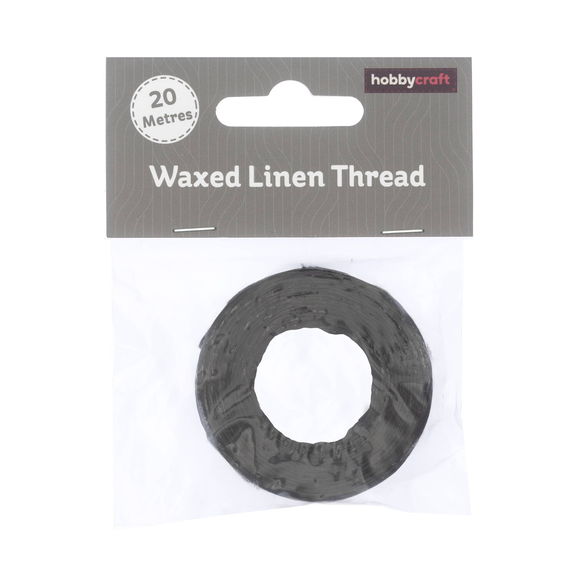 Brown Waxed Linen Thread 20m