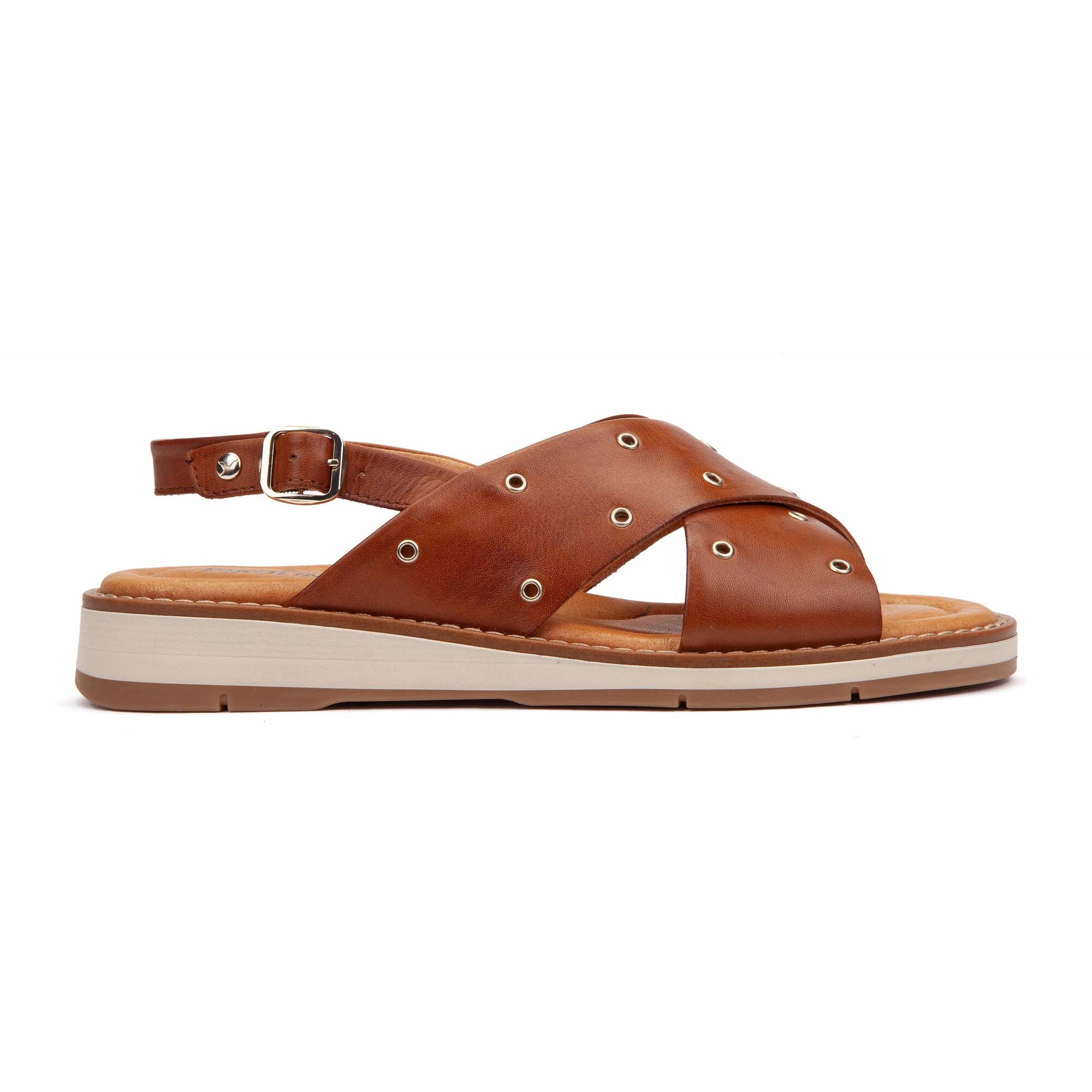 ROQUETAS - Sandalias planas con hebilla para mujer
