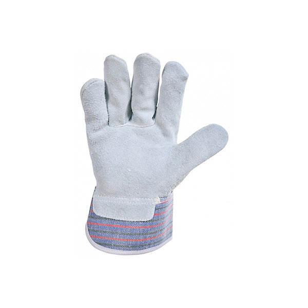 Gant manutention Lourde SINGER Taille 10 Cuir croute de bovin Paume doublée Manchette caoutchoutée