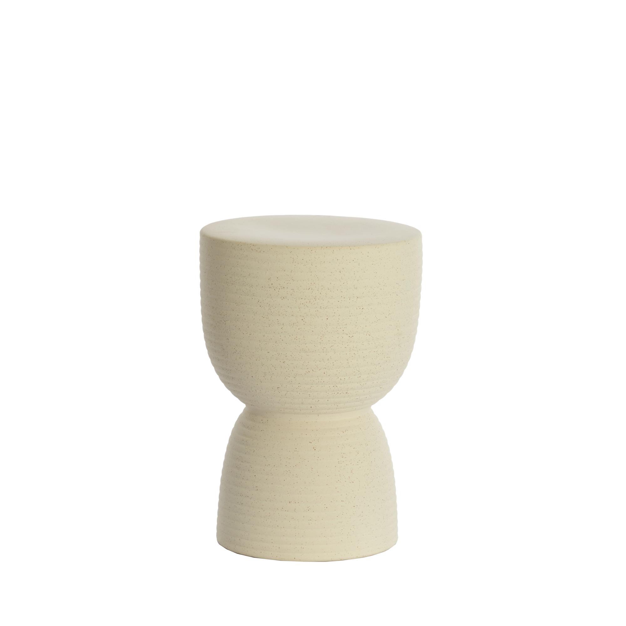 Light & Living bijzettafel Finca - wit - Ø28.5cm