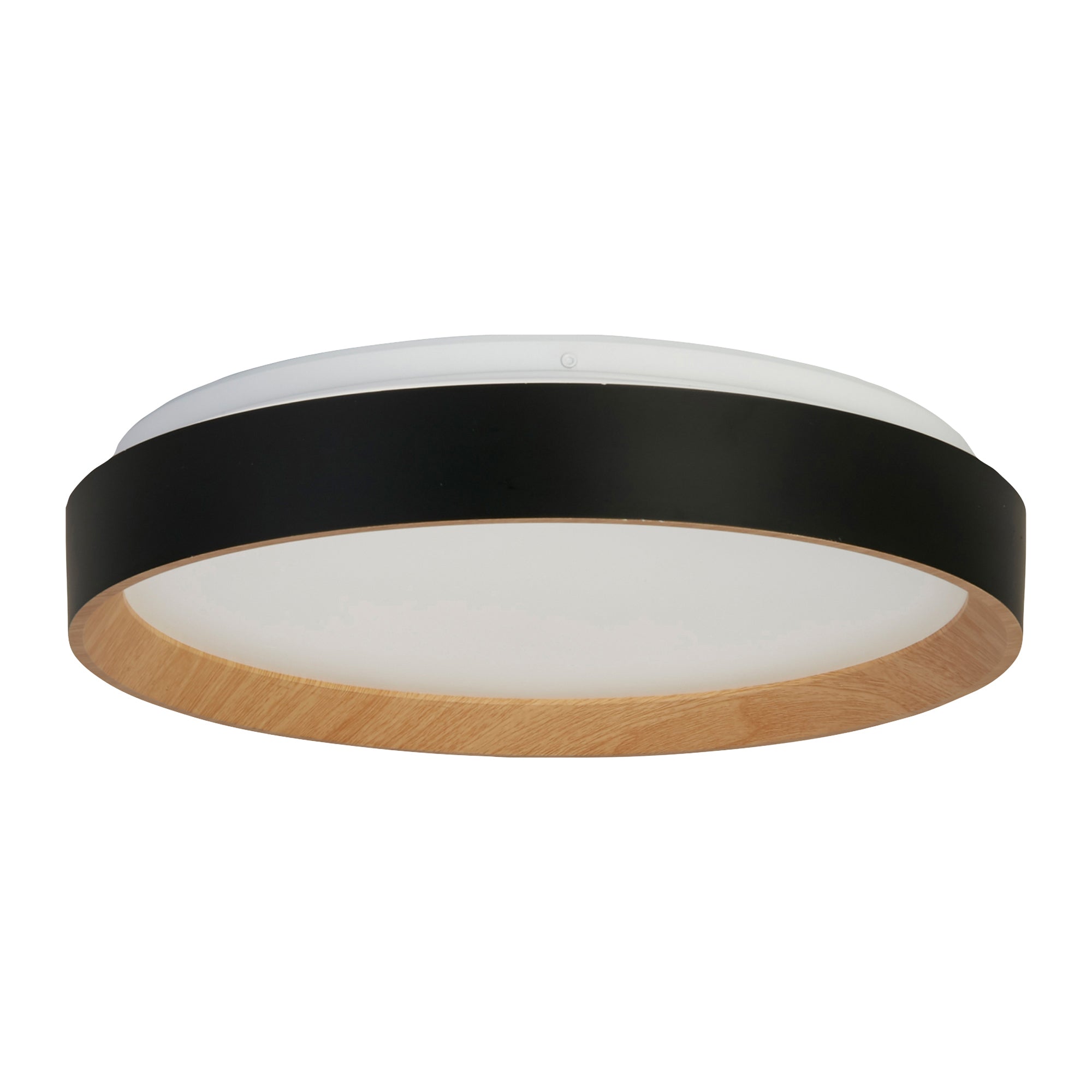 Searchlight Sorrento Plafondlamp - Zwart / Hout