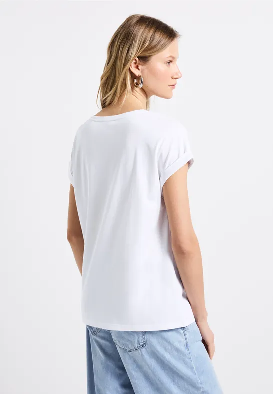 T-Shirt mit Folien-Wording