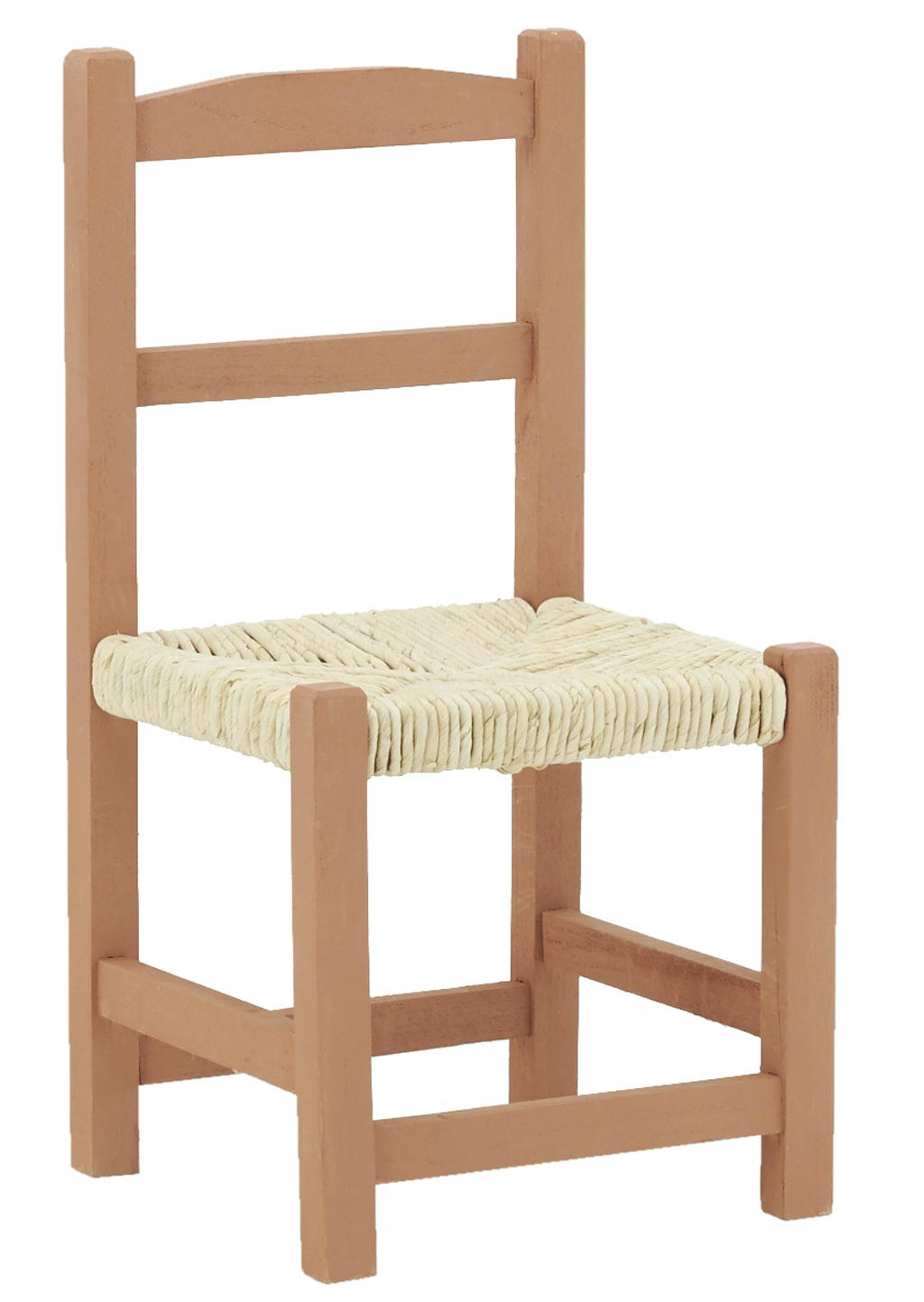 - Chaise enfant en bois terracotta