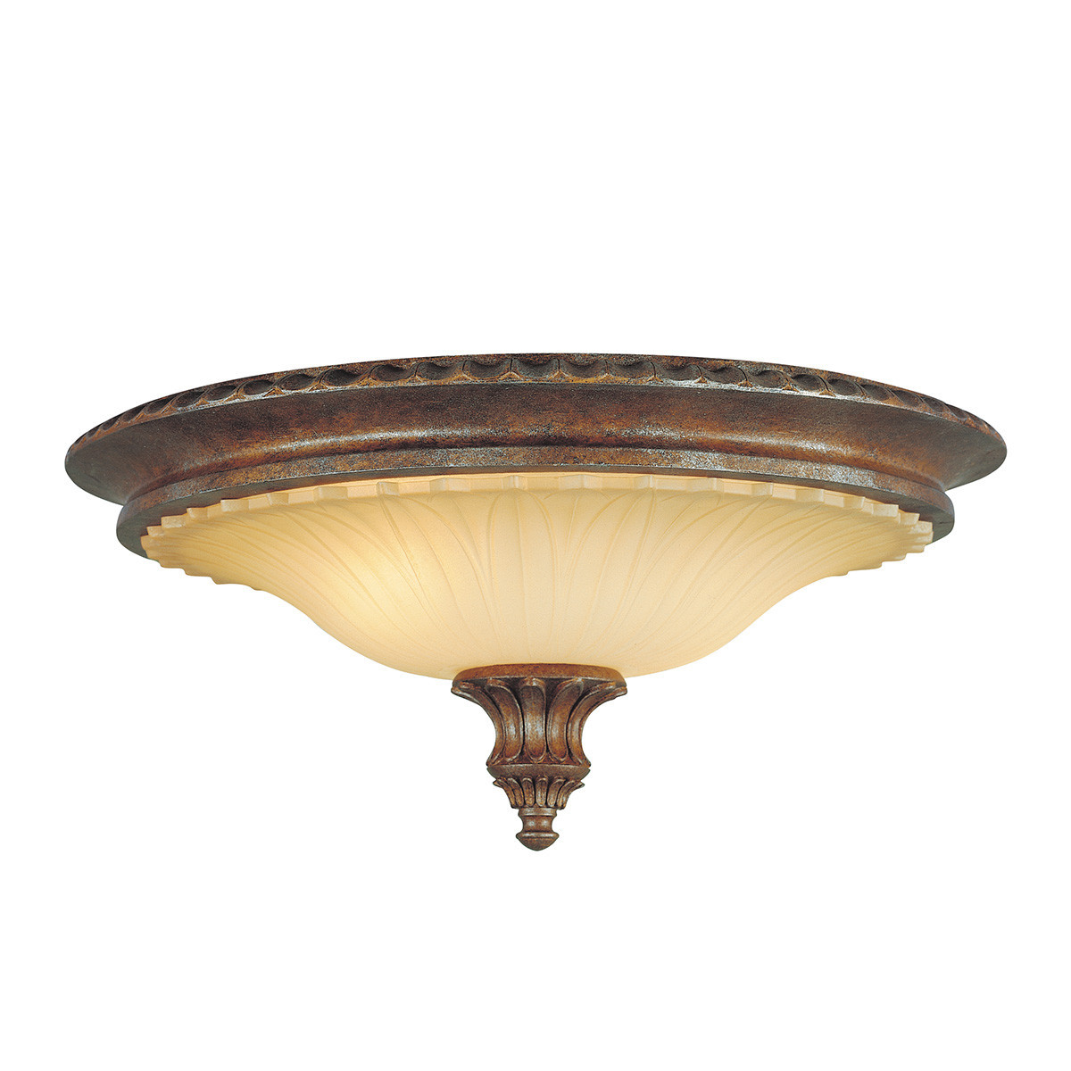 Plafonbrązowy okrągły 44,5cm Stirling Castle 2xE27x60W IP20 Feiss