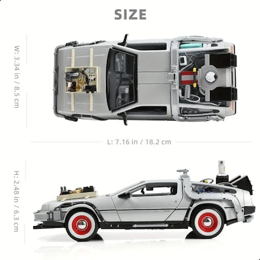 NNETM Back to the Future Diecast Toy Car