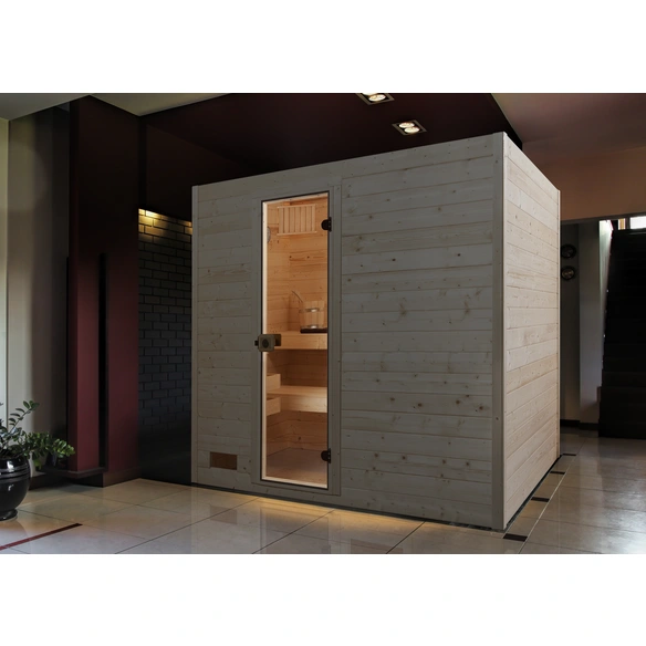 Sauna »Valida 4«, BxHxT: 239 x 203,5 x 189 cm, mit Glastür