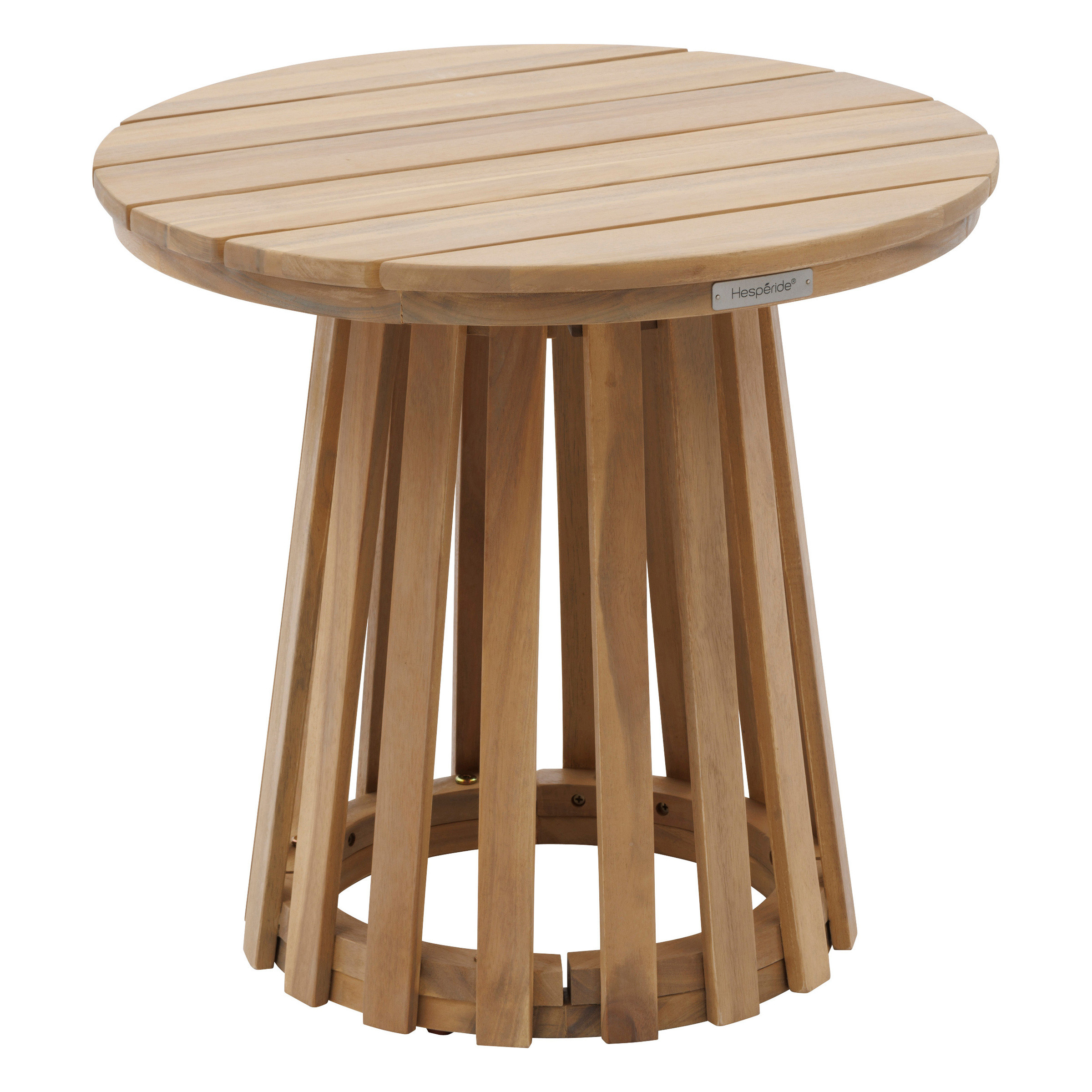 Stolik ogrodowy z drewna akacji, Ø 50 cm, OSUNA