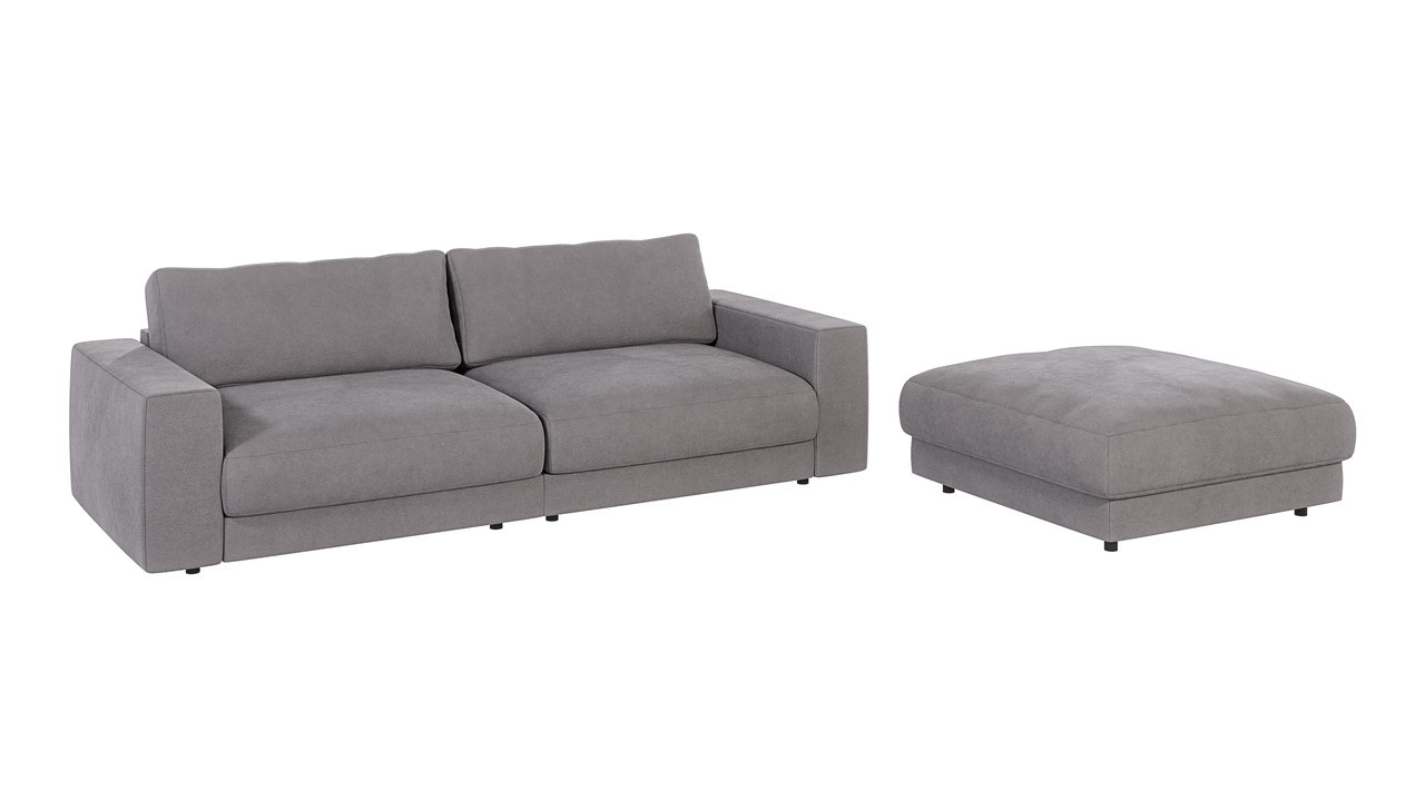 Ropez Mystic Sofa 3 os.   HO 244x96 cm mikrofibra szary