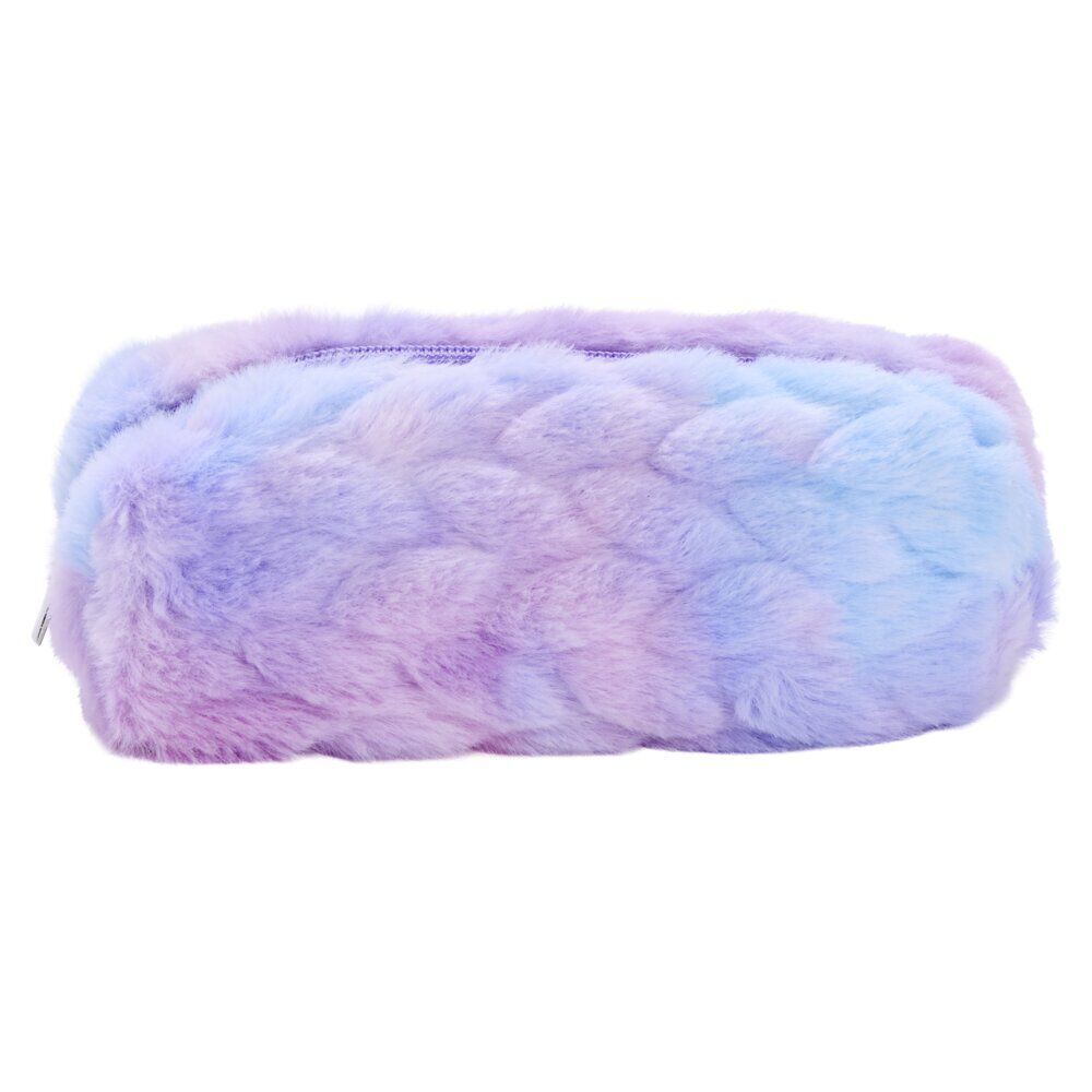 Trousse fourrure multicolore pastel Ø5xL19cm (2 modèles)