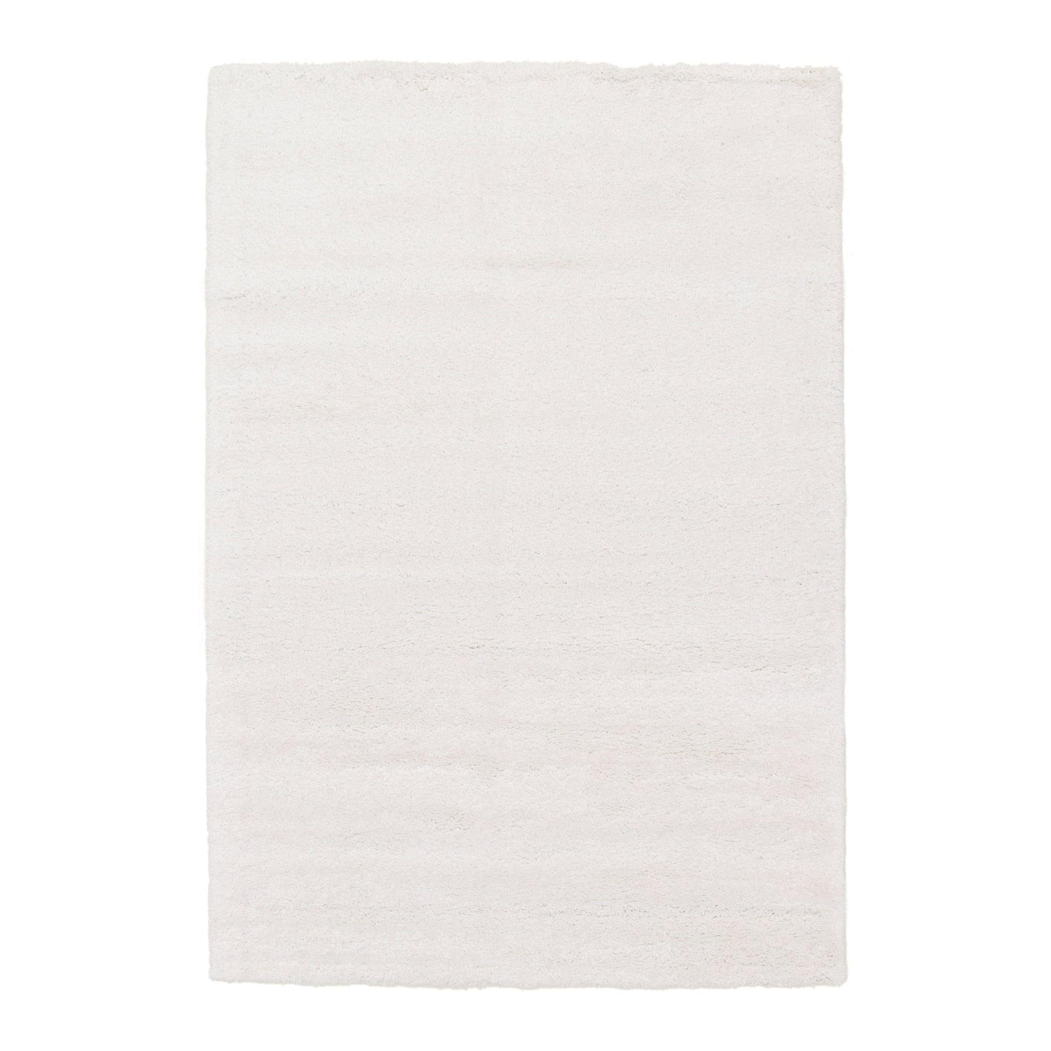 AFK Living vloerkleed Lison - shaggy - wit - 80 x 150 cm
