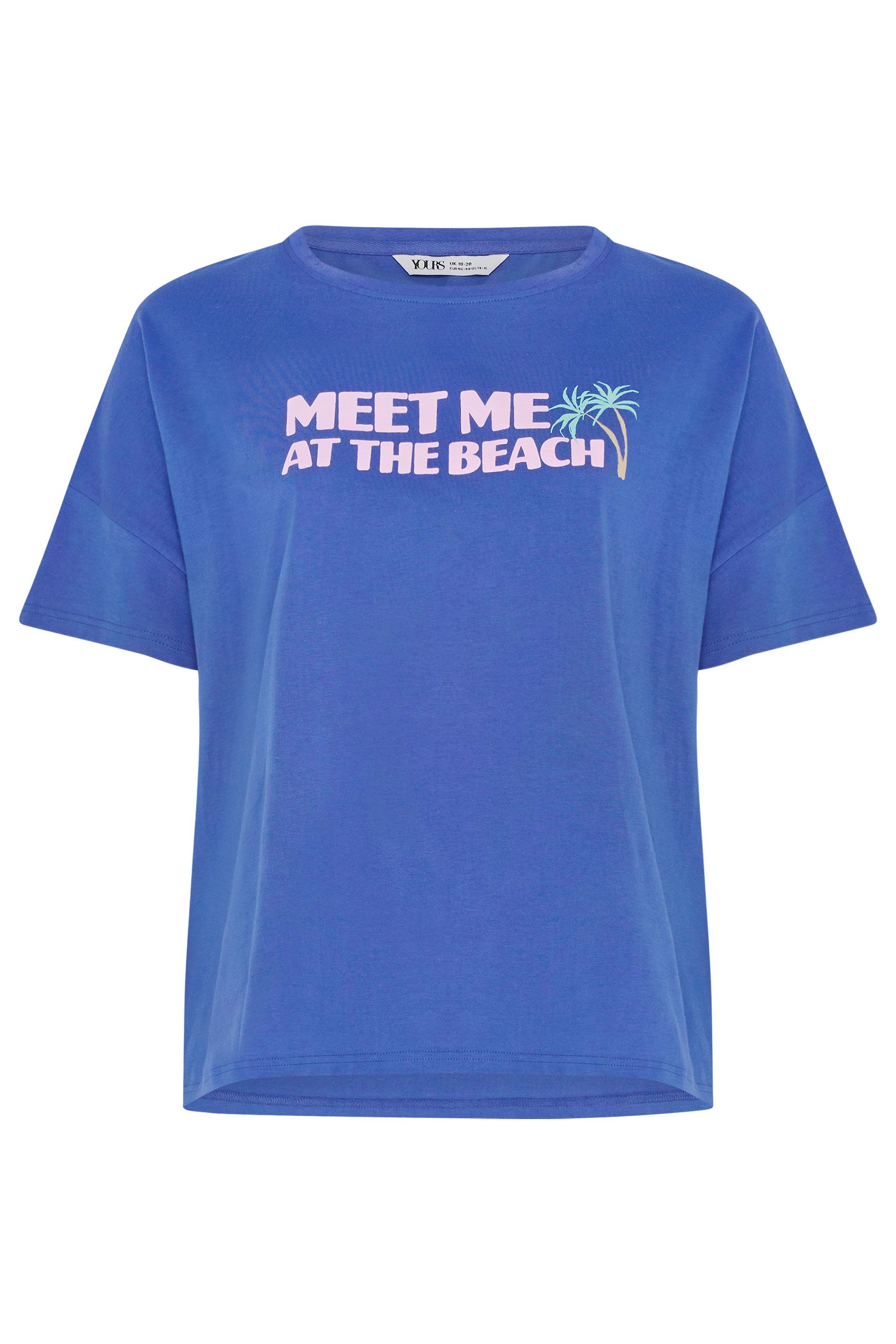 Yours Slogan Pyjama Top
