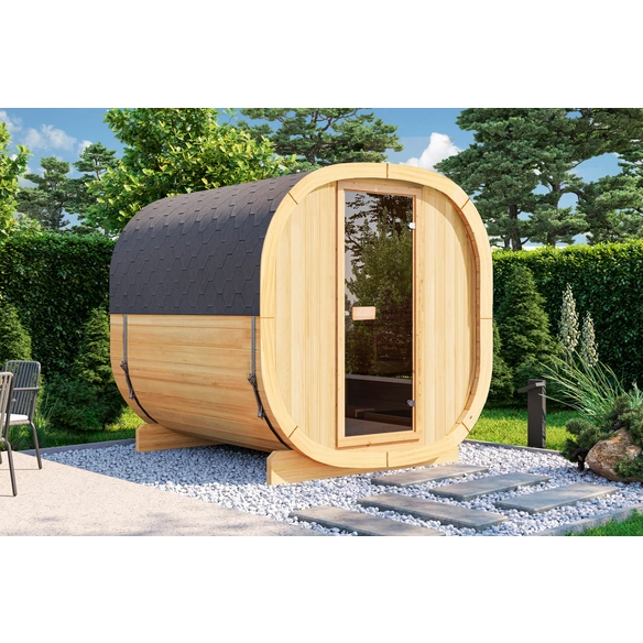 Gartensauna »Calina 2123«, BxHxT: 210 x 210 x 230 cm, Fichtenholz, für 4 Personen