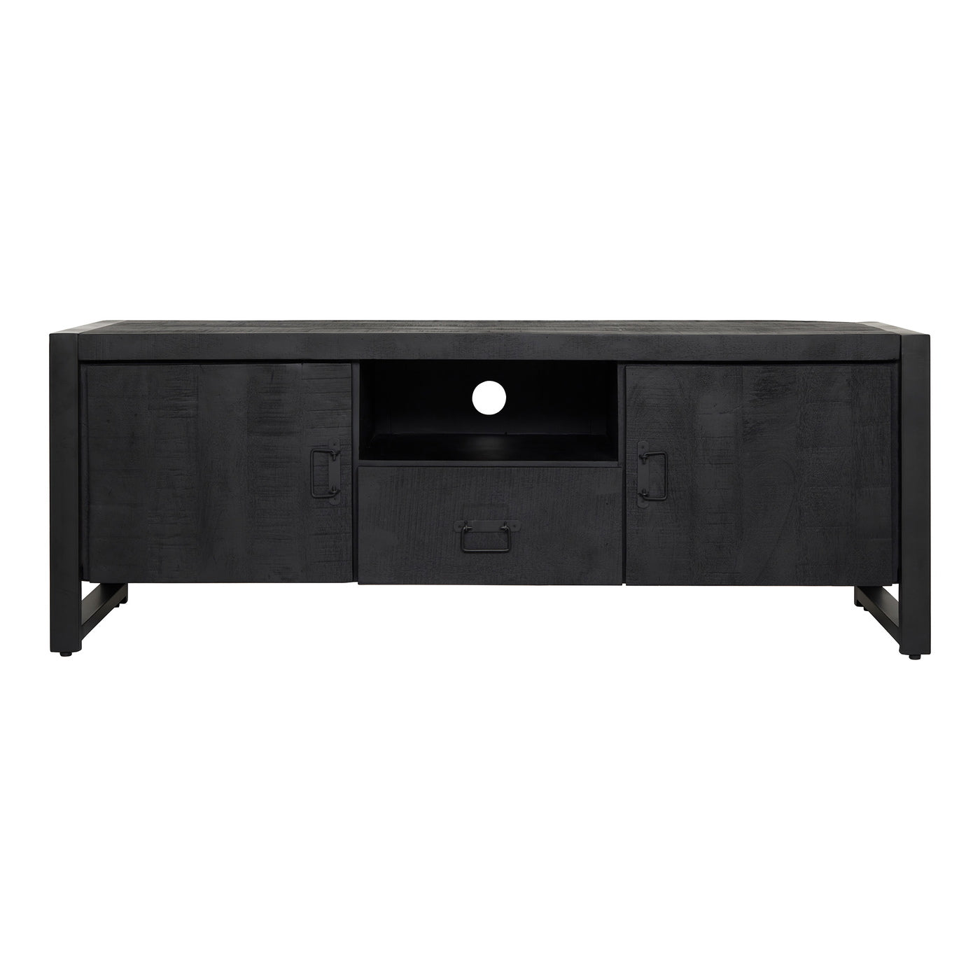StarFurn Tv-meubel Boaz - Rechthoek Zwart Hout - 150x45x55cm