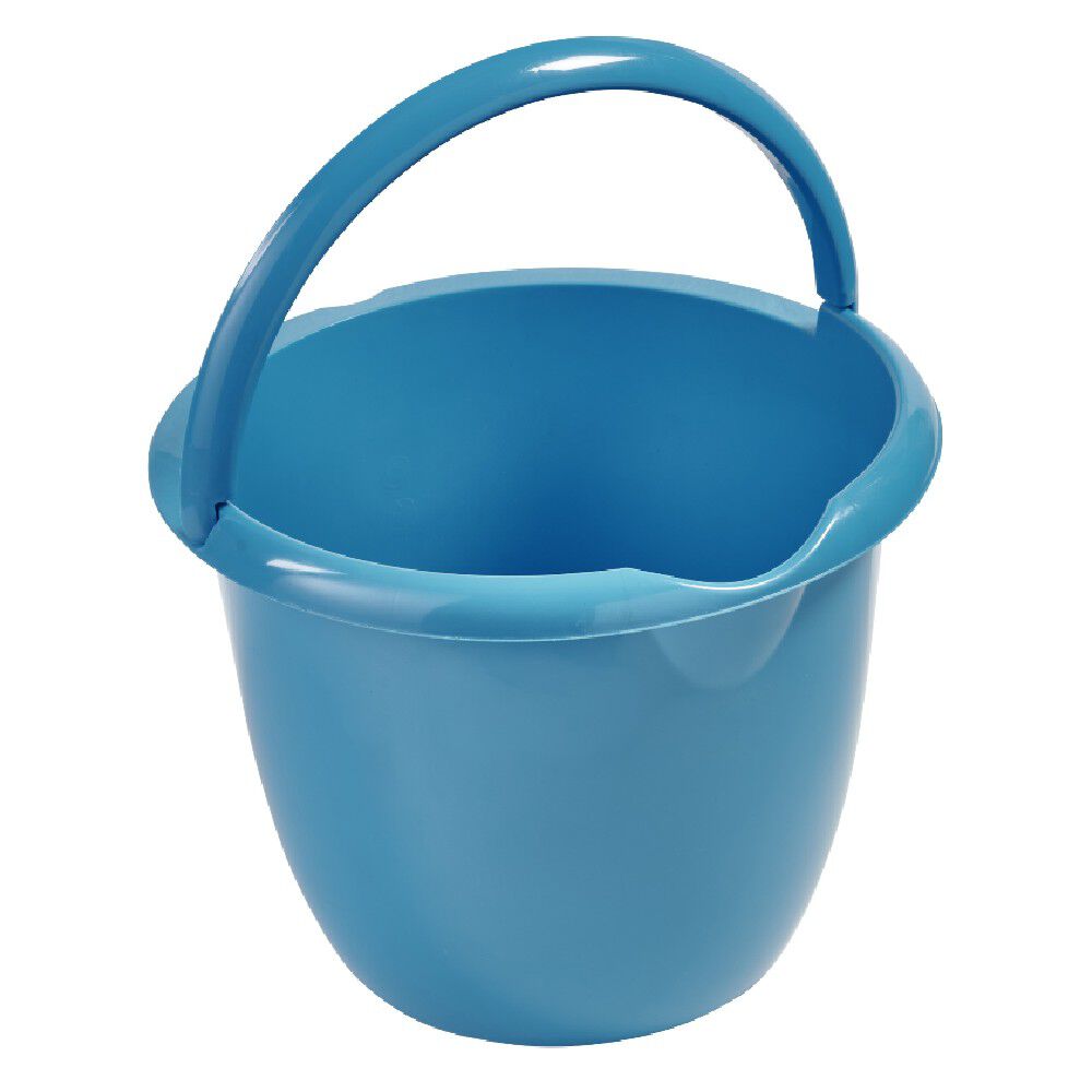 Seau bleu avec anse 7 L