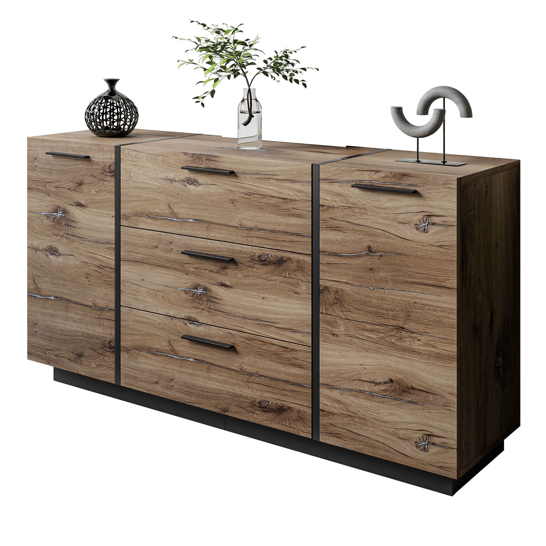 Komoda z szufladami ONYX LOFT z uchwytami