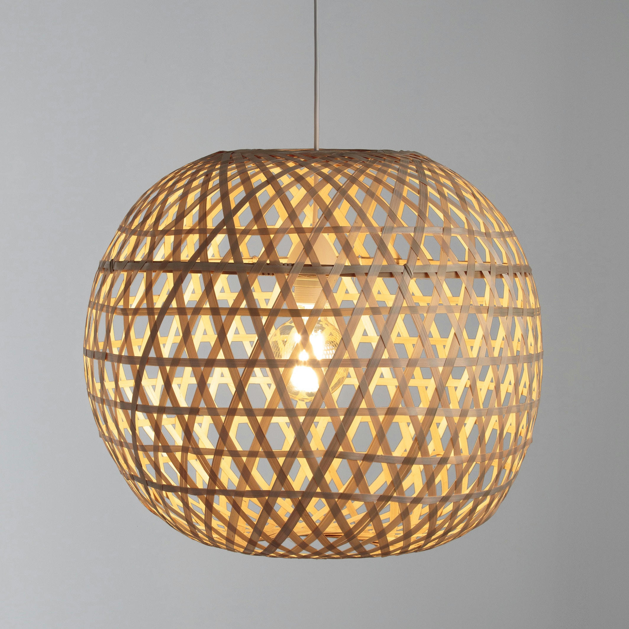 Suspension boule en bambou Ø51 cm, Cordo