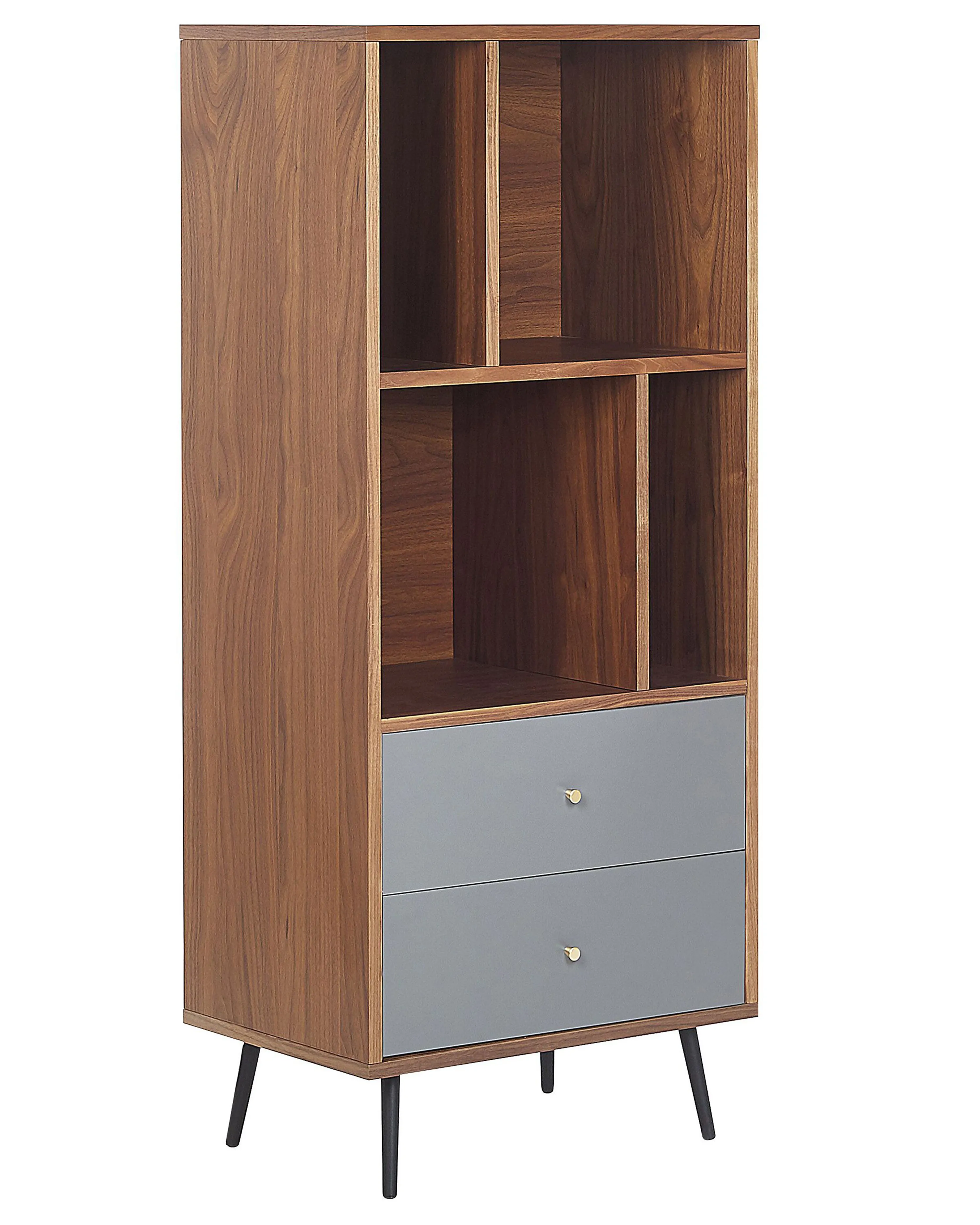 Shelving Unit RICHMOND 139 cm Dark Walnut