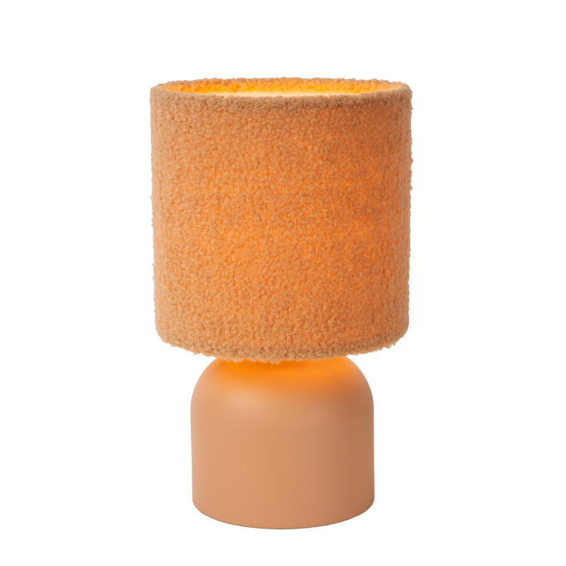 Lampe de table Woolly jaune E14 40 W LUCIDE