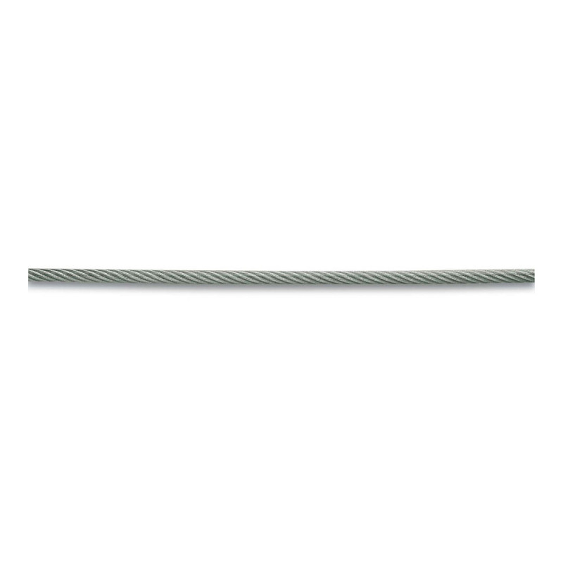 Câble en acier galvanisé avec gaine en PVC Ø 3 mm au mètre CHAPUIS