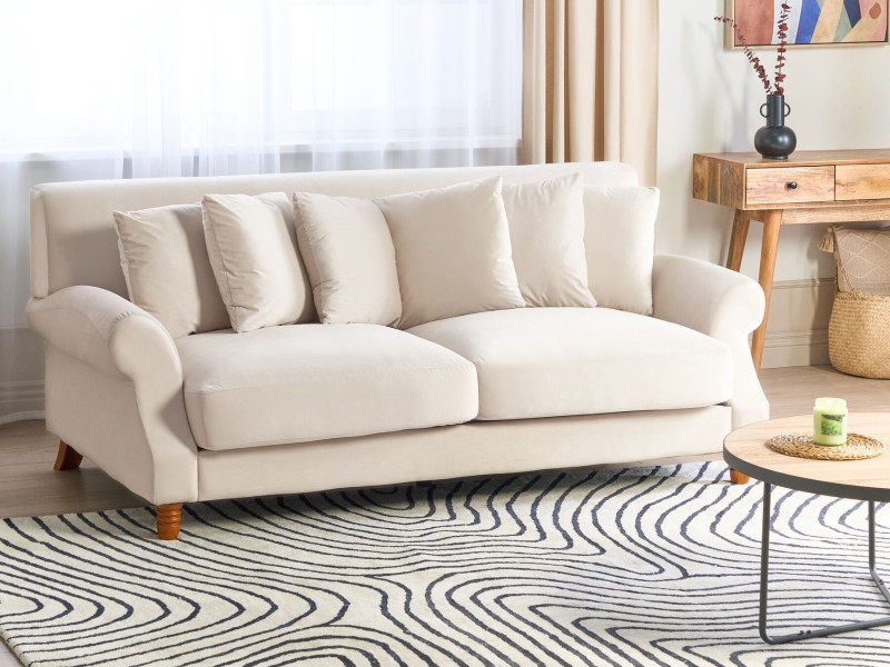 Kanapa złamana biel glamour retro