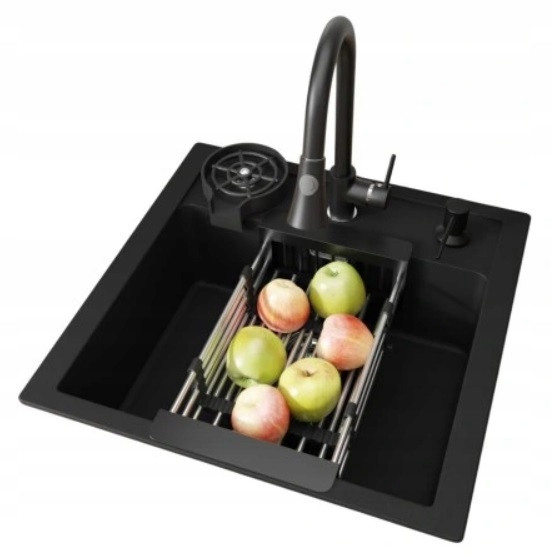 Zlew Franke Sirius Sid 610 Zestaw bateria dozownik myjka