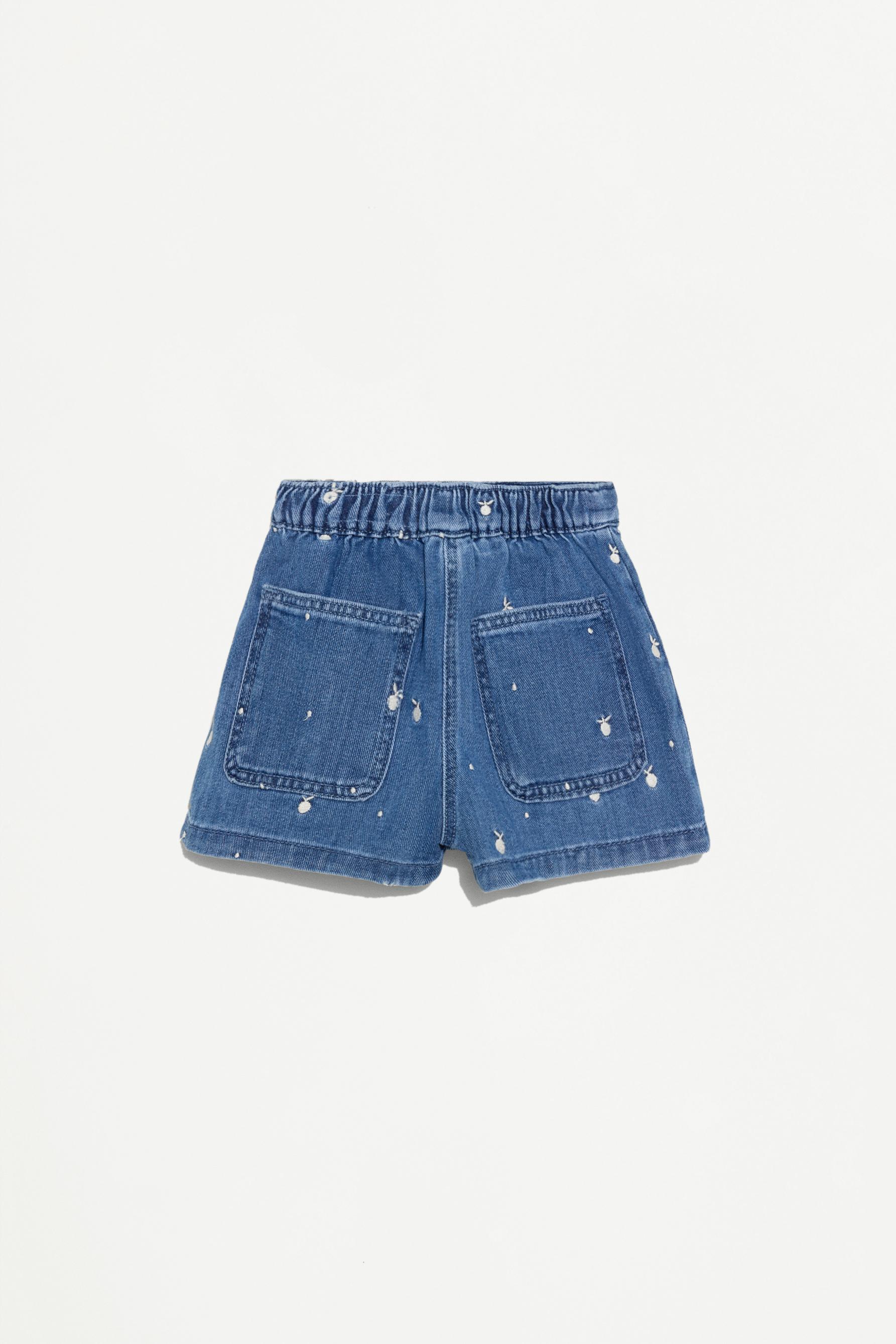 Skort denim bordado