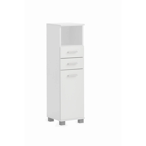 Highboard »Palermo«, (BxHxT): 30,3 x 110,5 x 32,6 cm, mattweiß