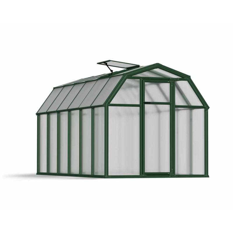 Serre en polycarbonate Eco Grow verte 6,6 m² CANOPIA