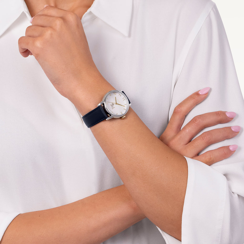 Noble Alley - 34MM Leather Strap Watch