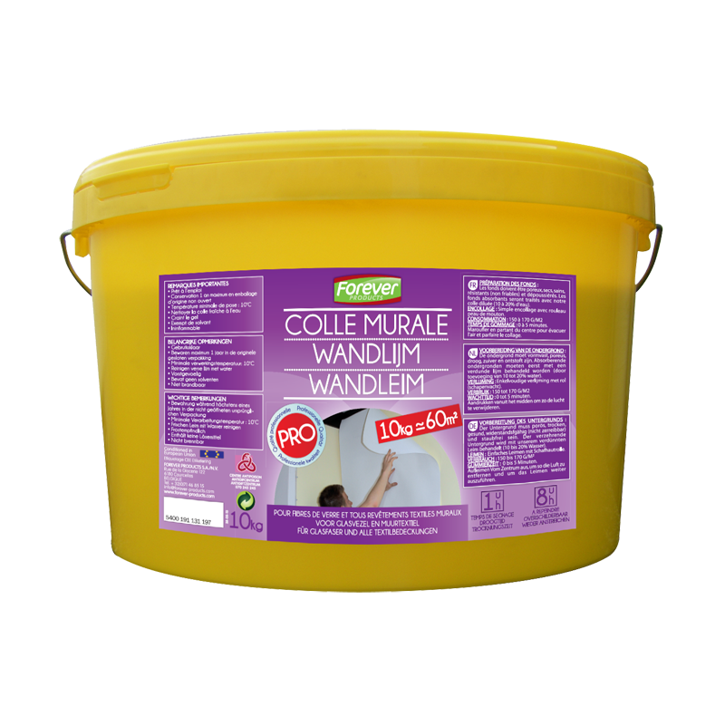 Colle à tapisser pour fibre de verre qualité professionnelle 10 kg