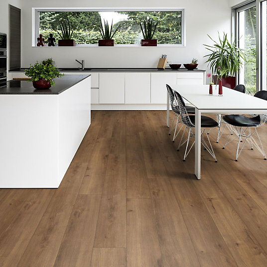 Parquet flottant Stratifié - Cuisine et salle de bain - Lames larges - Chêne Capri - Paquet de 1,962 m²