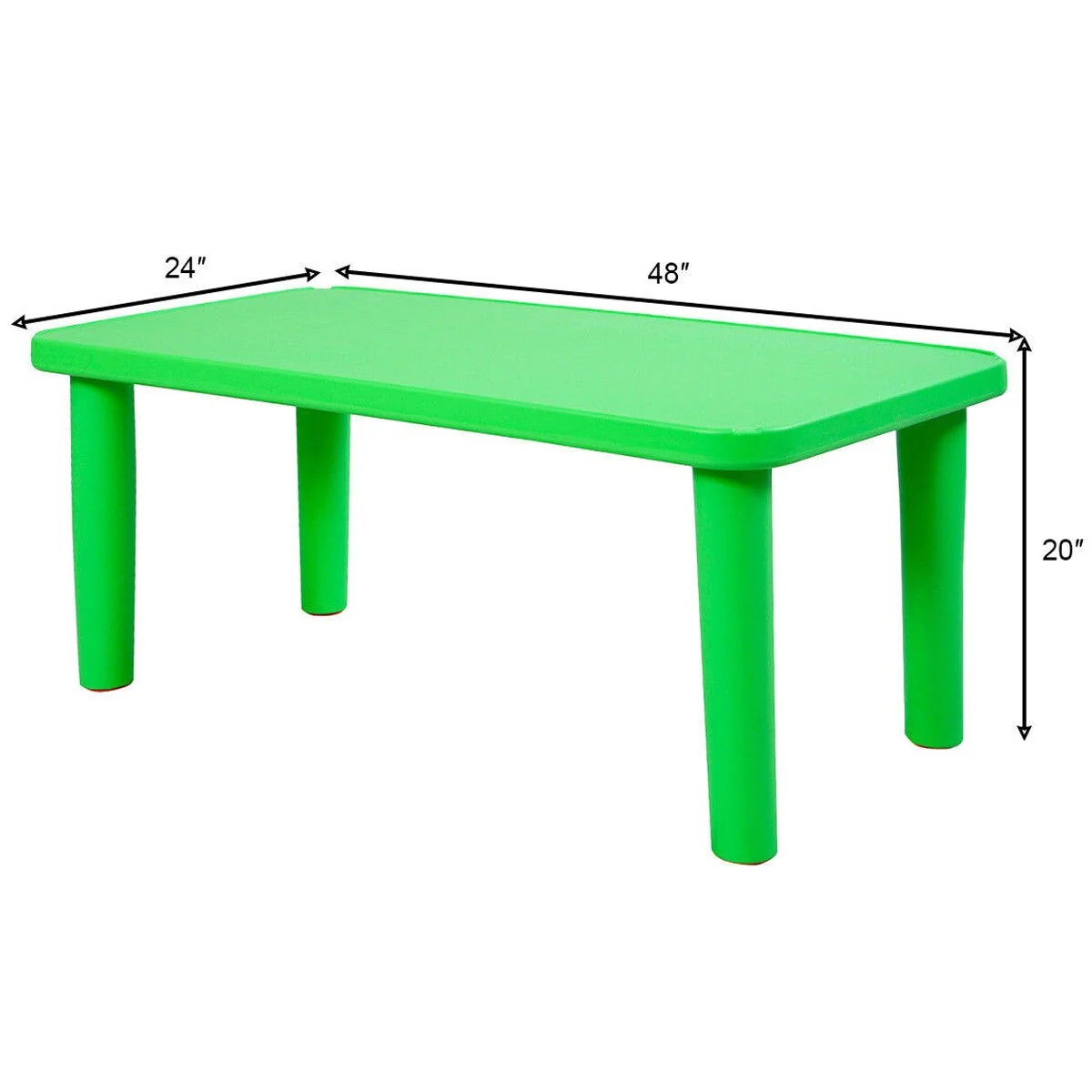 Costway Kids Portable Plastic Table Learn and Play Activity School