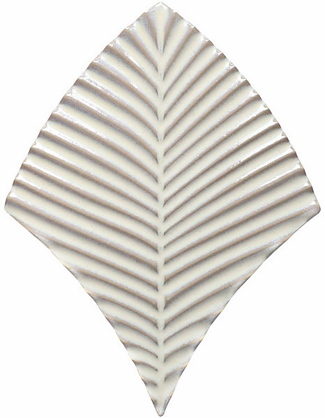 Ceramique Feuilles larges Blanches 20x15 cm- prix à la piéce-