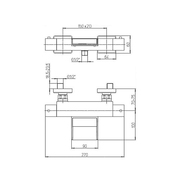 Groupe De Baignoire Thermostatique En Cascade - Infinity