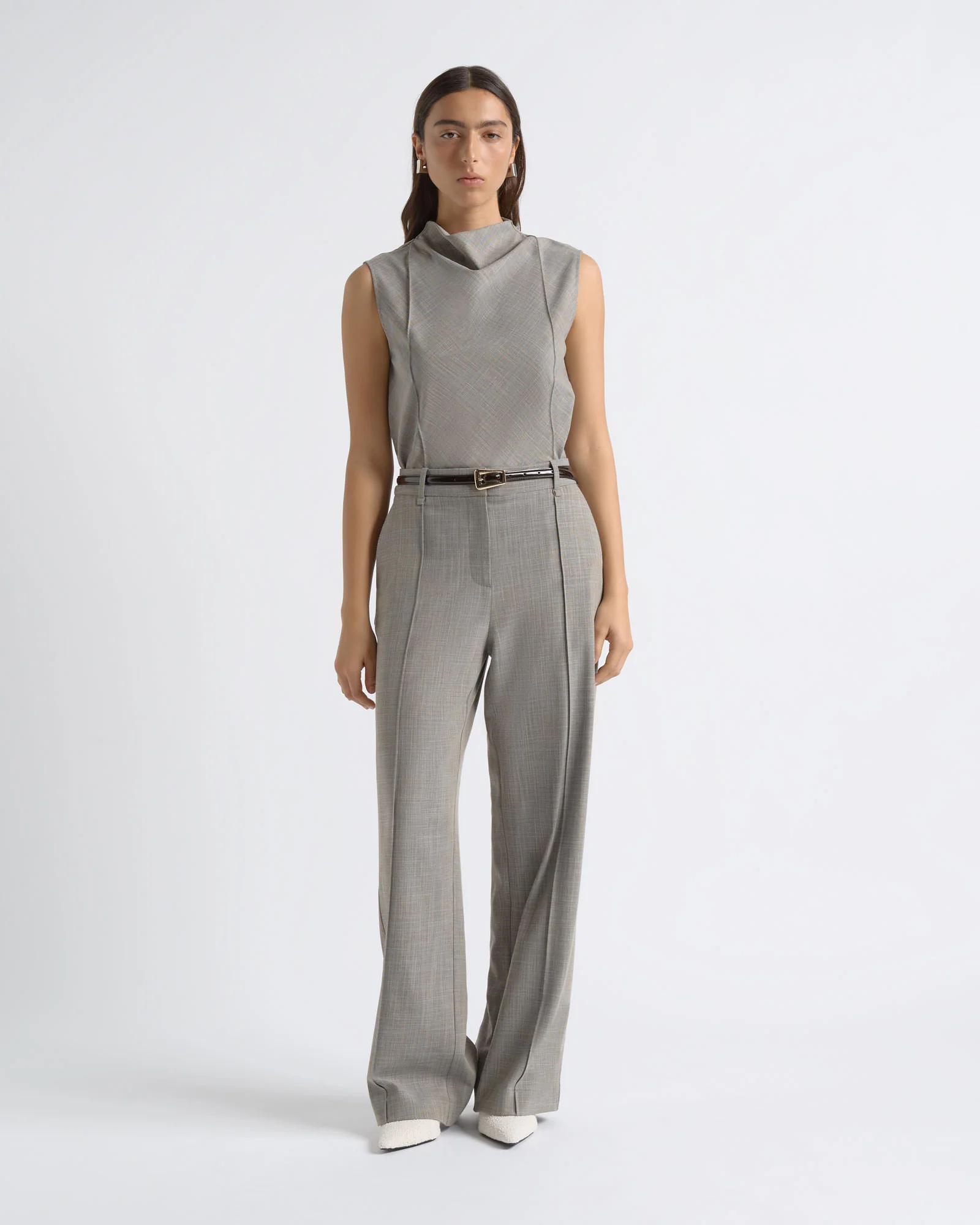 Relaxed Pin Tuck Pant