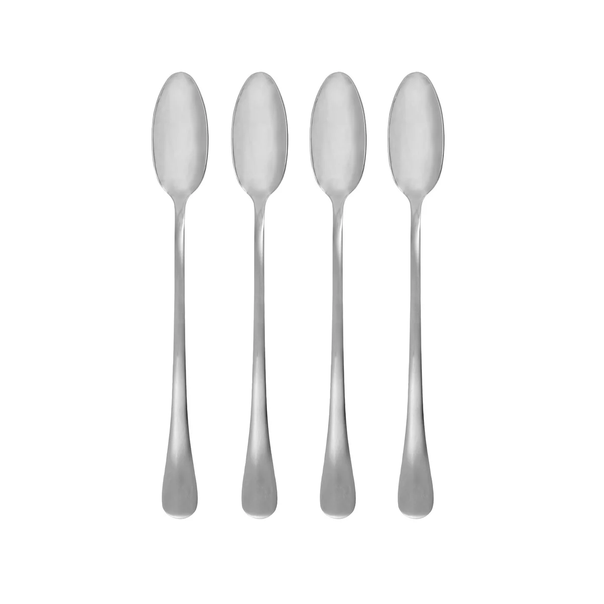 House Doctor - Brush Löffel, lang, silber-finish (4er-Set)