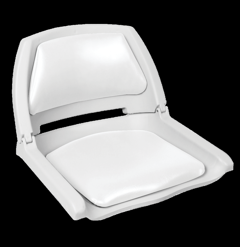 Leopard Heavy-Duty Padded Folding Boat Seat 20-in H x 19-in W x 16-in D