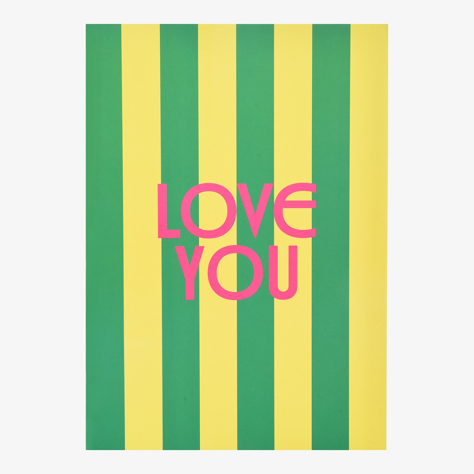 Poster Love You Grün,B 210 x H 300 mm