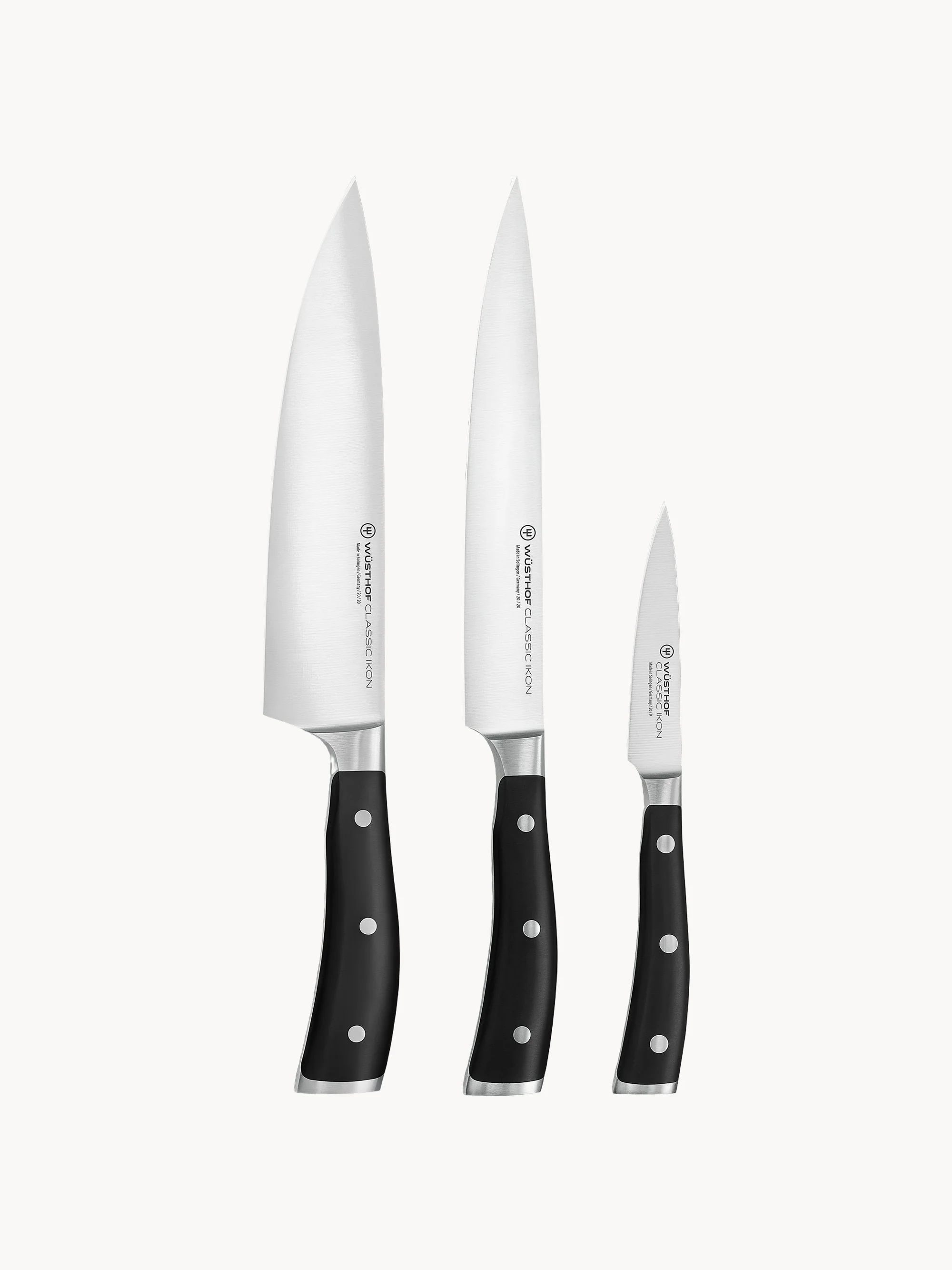 Messer-Set Classic Icon aus Edelstahl, 3er-Set