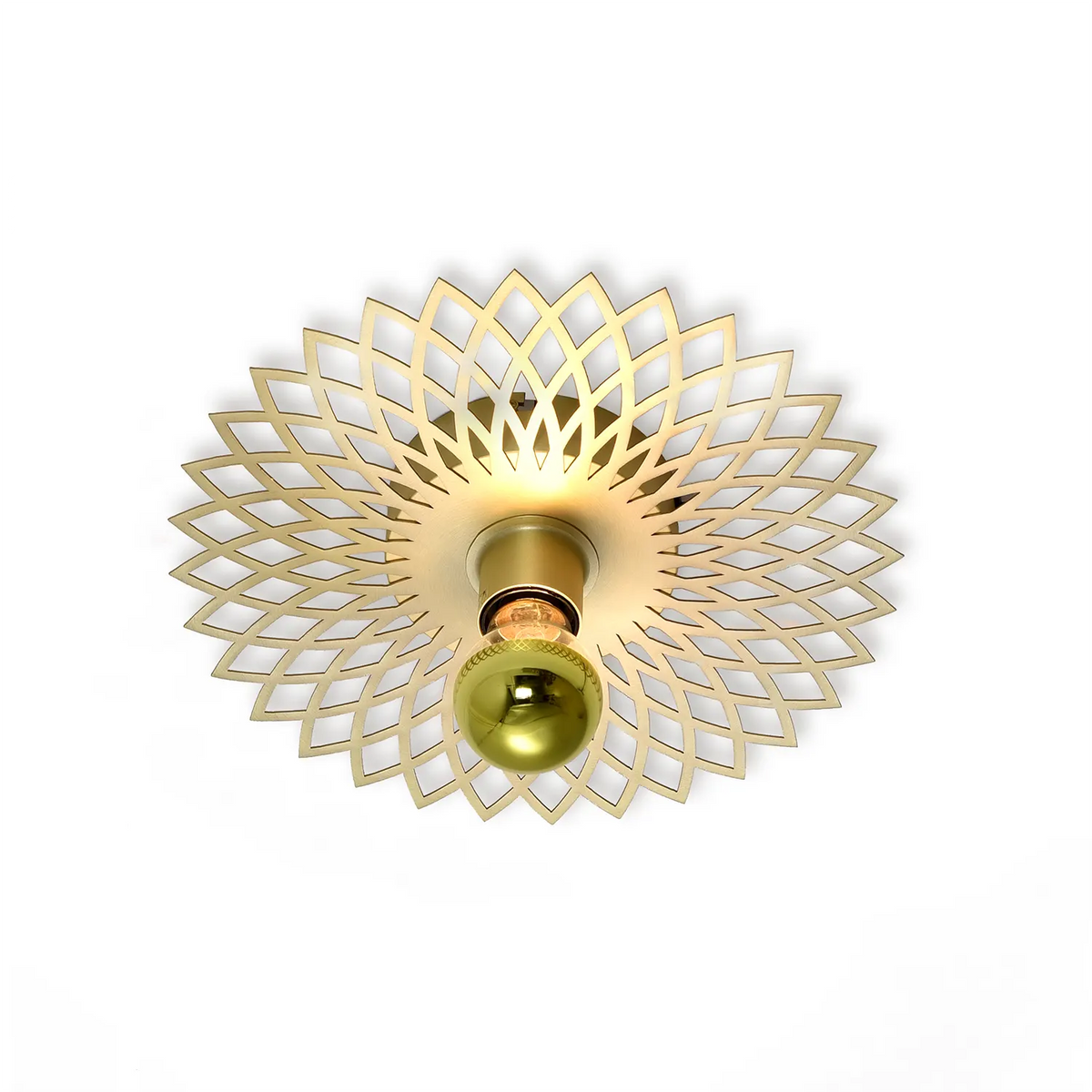 Ylumen plafondlamp Ombra - 1 lichts - 30 x 7.5  cm - mat goud