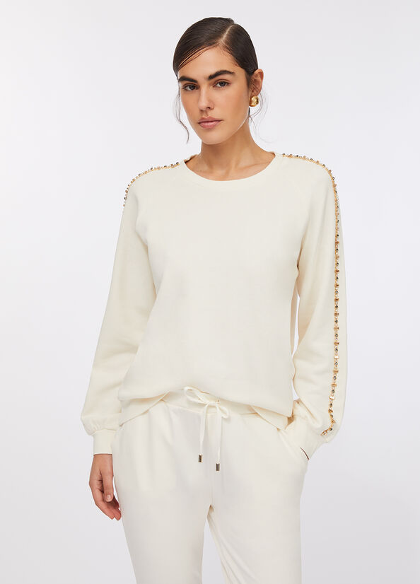 Felpa Liu Jo Better con strass