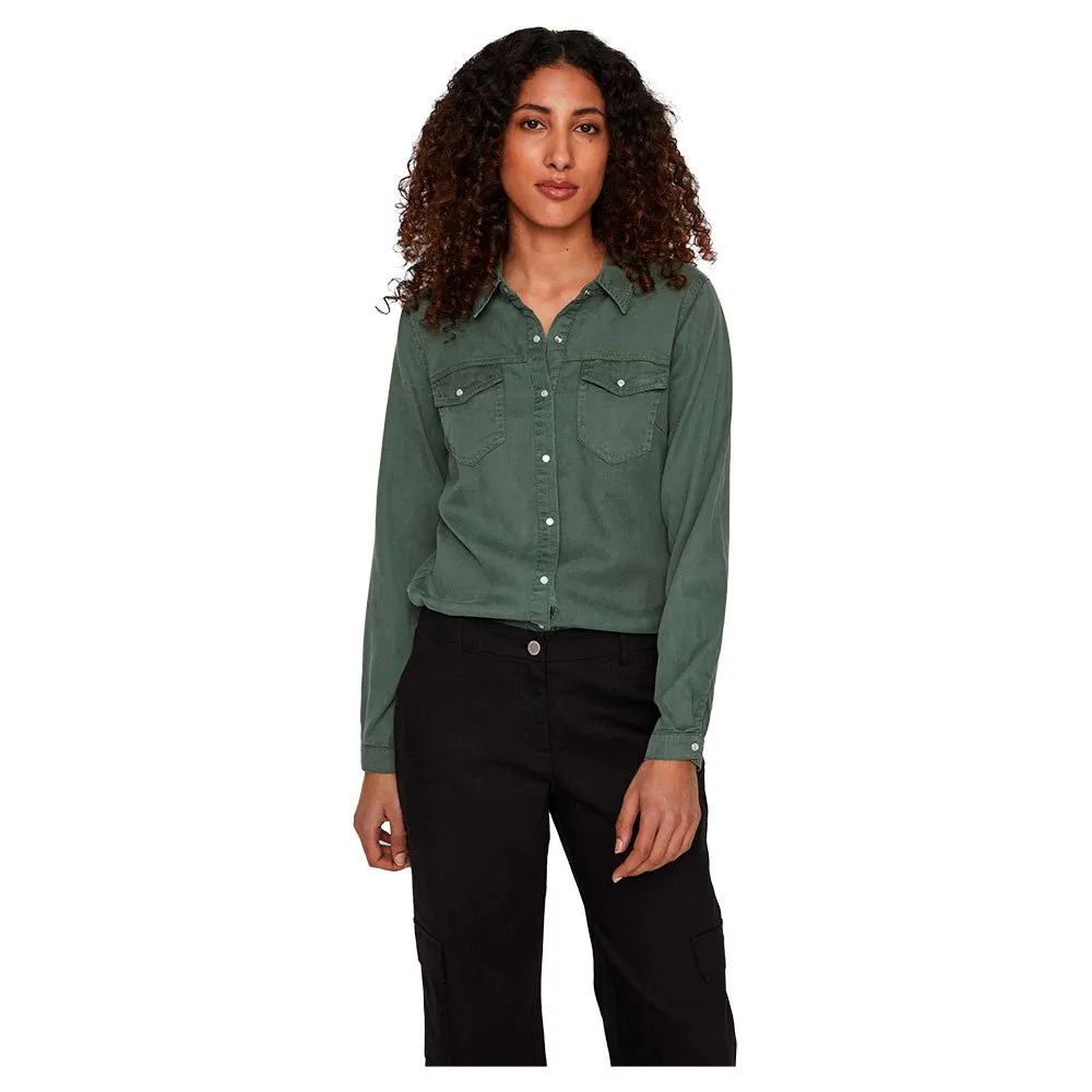 Vila Bista Denim long sleeve shirt