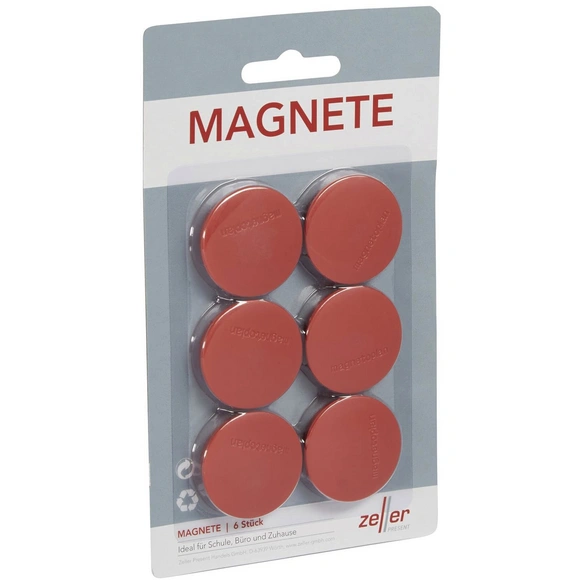 Magnet, bunt, 6 Stück